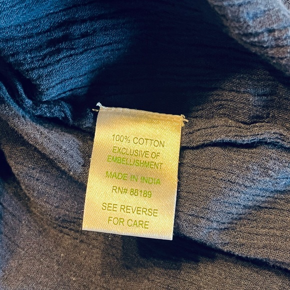 Lilly Pulitzer Navy Embroidered Tunic Size Medium - Picture 5 of 5